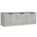 Meuble TV bois composite gris béton