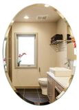 Miroir de salle de bain ovale sans cadre 60x80 cm