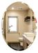 Miroir de salle de bain ovale sans cadre 60x80 cm