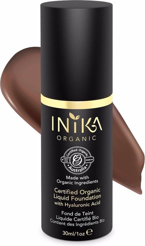 Inika Vegan Liquid Foundation met Hyaluronzuur Cocoa