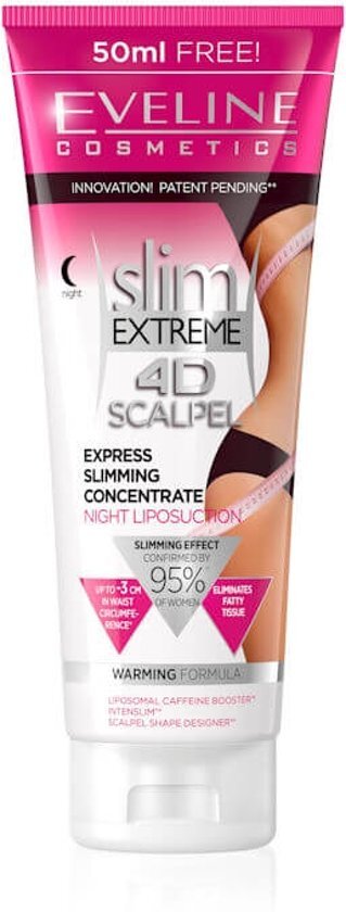 Eveline Cosmetics Slim Extreme 4D Scalpel Express Slimming Concentrate Night Liposuction 250ml