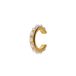 Lucardi Dames Stalen goldplated earcuff parel