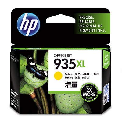 HP 935XL High Yield Yellow Original Ink Cartridge single pack / geel