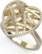 Guess Bague femme or cœur R-14