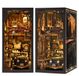 StarTech Boekenplank F1-ch02 Doe-het-zelf Houten Bouwpakket 3D-puzzel Poppenhuis met LED-verlichting