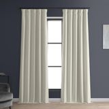 HPD Half Price Drapes Verduisteringsgordijnen, warmte-isolerend, 1 paneel, linnenlook, voor slaapkamer, woonkamer, 127 x 274 cm, gebroken wit