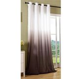Sjaal Gardinenbox Sjaal, ondoorzichtig, met oogjes, gordijn Micro Satijn, kleurverloop microvezel, 204252, polyester, bruin, 1 stuks HxB 245 x 140 cm