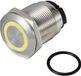 Tru Components TC-13224200 ONPOW6319F-10E/Q/Y/12V/S Druktoets 36 V DC/AC 2 A 1x uit/(aan) Moment Geel IP65