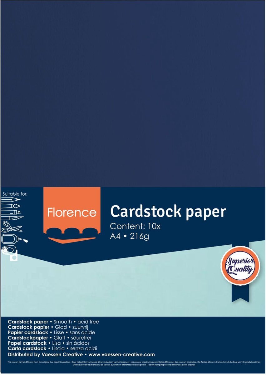 Florence Cardstock smooth A4 Maritime