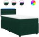 vidaXL Boxspringbed met matras, fluweel, donkergroen, 90x190 cm