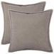 vidaXL Kussensloop 2 pcs houten lichtgrijs 60 x 60 cm bouclé