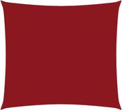 vidaXL Zonnescherm vierkant 3,6x3,6 m oxford stof rood