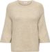 JDY Jacqueline de Yong Trui Jdyelanora 3/4 Pullover Knt Noos 15370189 Oatmeal/melange Dames Maat - L