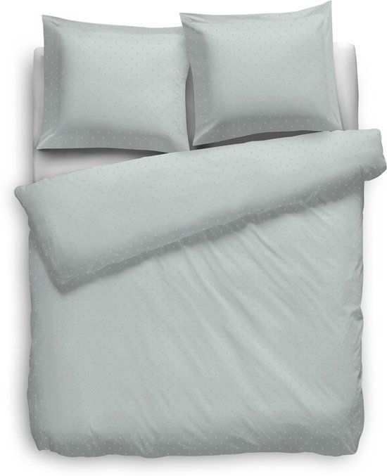 Heckett & Lane HnL Living Puntini Dekbedovertrek Lits-jumeaux extra breed 260 x 220 cm Zachtgroen