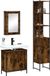 Maison Exclusive - Ensemble de meubles de salle de bain 3 pièces en bois composite chêne fumé