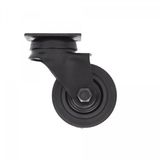 Maclean Zwenkwiel - Zwart - Rubber - Ø50mm - Draagvermogen 40KG