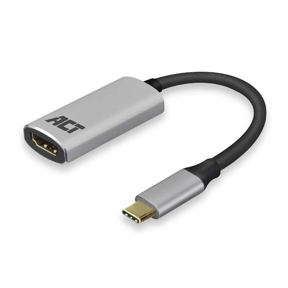 ACT AC7010 USB-C naar HDMI Adapter - Grijs