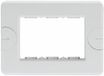 Gewiss COMPACT-AFDEKRAAM - INBOUWRAAM - 3 INZETSTUKKEN - WOLKENWIT - SYSTEM, GW24003