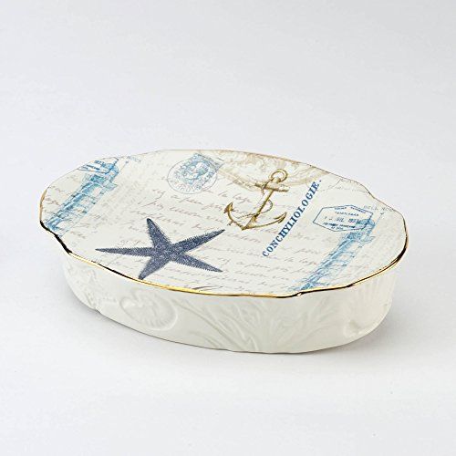 Avanti Linens Antigua Collectie Zeepbakje - Keramiek - Veelkleurig