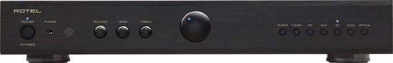 Rotel A11 MKII - Zwarte Stereo Versterker - 50W - Bluetooth - 2.0
