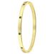Lucardi Dames Goldplated armband bangle geboortestenen - Staal - Armband - Cadeau - Stijlvol - Goudkleurig