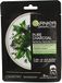 Garnier Mask With Charcoal And Acid Hyaluronic Acid Fabric Black 28g