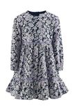 Happy Girls Jurk cyaan blauw / lavendel / offwhite