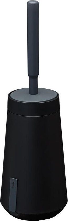 Tiger Tess Toiletborstelhouder met Swoop® borstel flexibel - Zwart / Antraciet