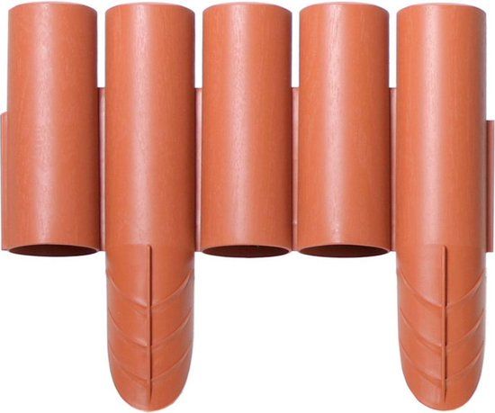Prosperplast Tuinhek Gazonrand IPAL Plus - 2.4 m - terracotta