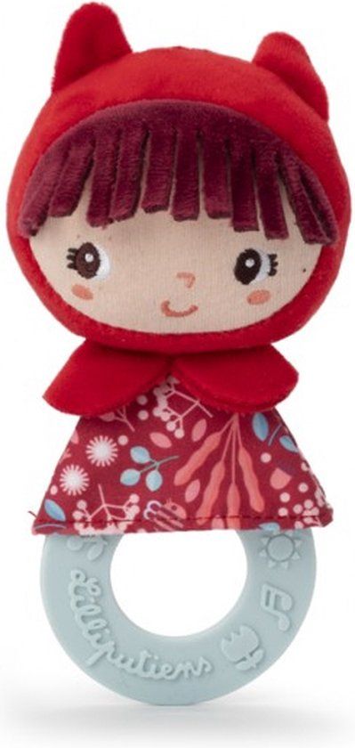 Lilliputiens Roodkapje Teething Rattle - 0+ months