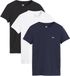 Levi's Essential Ss Tee T-shirt voor dames, verpakking van 3 stuks, Set van 3 T-shirts antraciet, XS