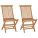 VidaXL Tuinstoel Terras Teak 2 stuks