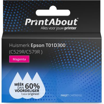 PrintAbout Inktcartridge T01D300 Magenta Extra hoge capaciteit