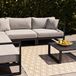 Markenlos Buitenkleed, 120 x 180 cm - Taupe, ruitpatroon