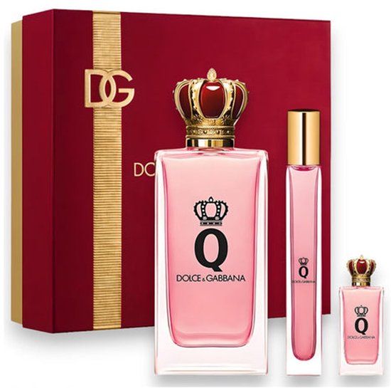 Dolce & Gabbana Q Giftset - 100 ml eau de parfum spray + 10 ml eau de parfum tasspray + 5 ml eau de parfum - cadeauset voor dames