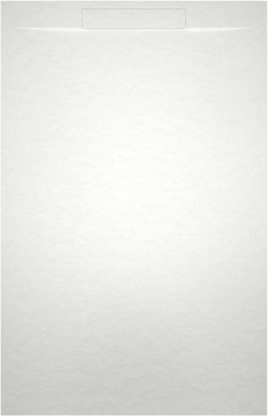 Riho Isola Douchebak - 90x80 cm - Mat Wit - Vierkant - Met afvoer