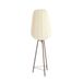 Light & Living BIBURY vloerlamp hout print donker bruin+wit