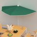 Prolenta Maison Exclusive Halfzonnescherm met paal, 180x90 cm, groen