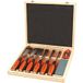 Merkloos / Sans marque HBM 8 Delige Professionele Steekbeitelset Met Wetsteen en Slijphulpstuk