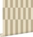 ESTAHome Behang Strepen Donker Beige - 53 cm x 10.05 m