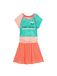 Desigual Jurk turquoise / rood / wit