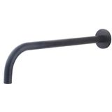 Wiesbaden Slim 18mm Uitloop - Rond - 30cm 1/2" - Mat Zwart
