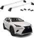 Omac Barres de toit transversales certifiées Tüv pour Lexus Nx I 2015-2021 – Verrouillables (4 antivols) – Charge max 100 kg – Fixation durable Argent