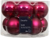 Decoris Kaemingk B.V. Kerstballen glas d6 cm pink 10 st