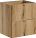 AC-Déco Coast Badkamermeubel onder de wastafel, 50 cm breed, eikenhout, met 2 lades en soft-close sluiting