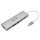 Tripp Lite U442-DOCK10-S USB-C Docking Station - Silver