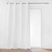 DOUCEUR D'INTERIEUR Thermisch gevoerde gordijn met ringen, dubbele laag fleece van microvezel, 135 x 260 cm, wit