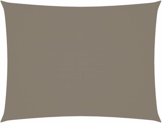 vidaXL Zonnescherm rechthoekig 6x7 m oxford stof taupe