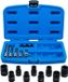 BGS Remklauwdopsleutel- en dopsleutelbitset - 17 delig