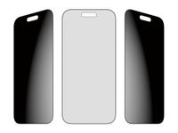 PanzerGlass 2-Way Privacy-schermbeschermer iPhone 16e | 14 | 13 | 13 Pro | Ultra-brede pasvorm met FASTFIT IN-A-BOX